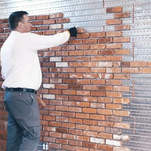 Thin Brick Wall Is Cheaper And Quicker To Install Than The Real Thing