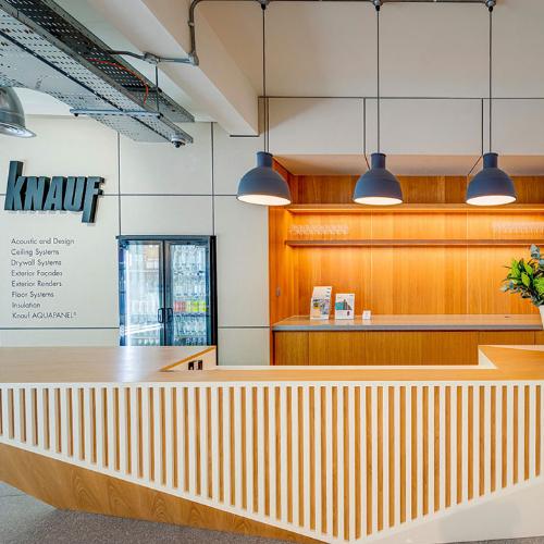 Knauf showcases its building products in new London showroom by Mailen Design